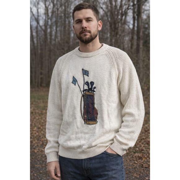 hathaway Other - Vintage Hathaway Golf Sweater Mens XL Grandpacore Winter Cozy Holiday Fall